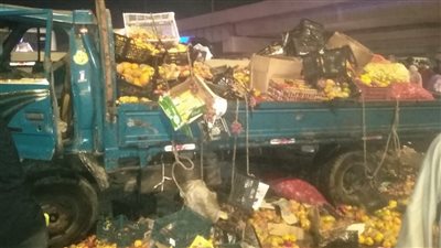 مصرع شخص وإصابة 6 في حادث تصادم على الطريق الدائري بشبرا الخيمة