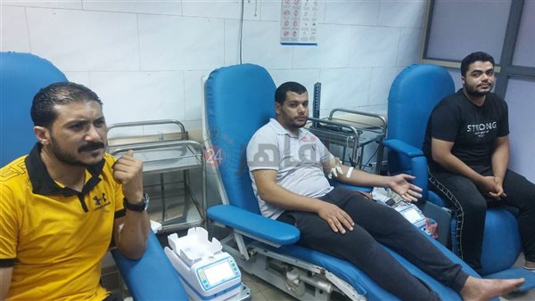 التبرع بالدم للمصابين