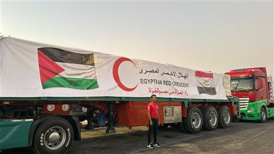 زاد العزة.. الهلال الأحمر المصري يدفع بـ3000 طن مساعدات إنسانية إلى غزة