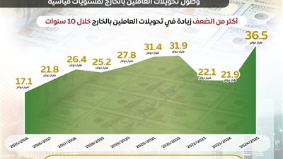الوزراء: 36.5 مليار دولار تحويلات المصريين بالخارج عام 2024/2025 