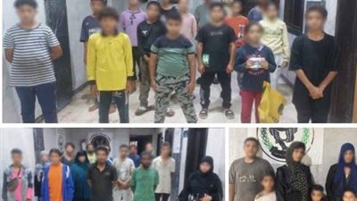 القبض على 18 رجلا وسيدة استغلوا 22 صغيرا في أعمال التسول بالقاهرة والجيزة| صور