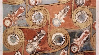 المتحف المصري يعرض قطعة فنية نادرة من سقف قصر أمنحتب الثالث بالأقصر 