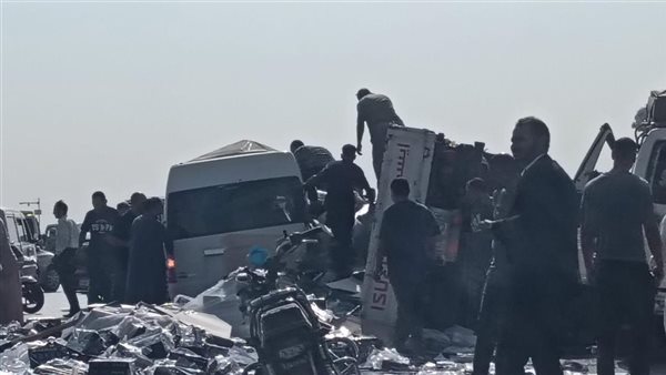 حادث تصادم ميكروباص