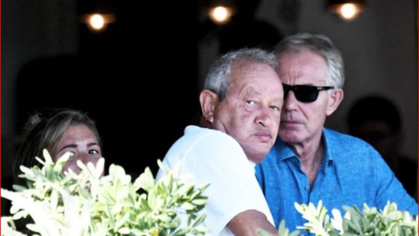 توني بلير ونجيب ساويرس