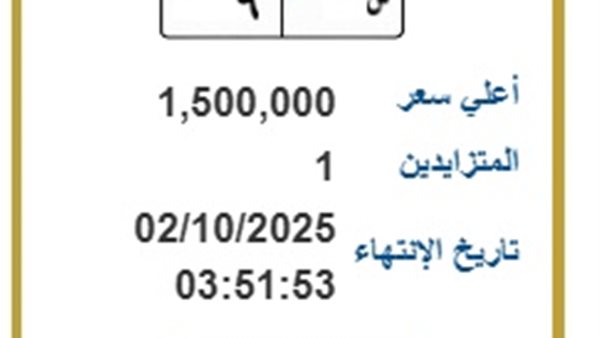 لوحات مرور مميزة