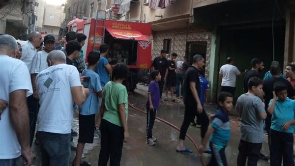 آثار حريق في شبرا