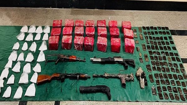 جانب من المضبوطات