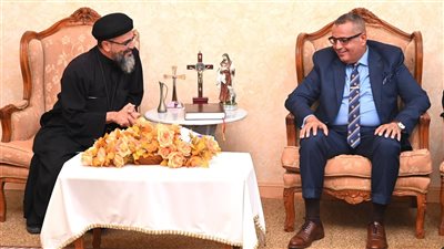 محافظ جنوب سيناء يزور كنيسة موسى النبي خلال احتفالات الذكرى الـ52 لانتصارات أكتوبر