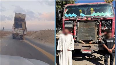 القبض على المتهمين بتفريغ حمولة سيارة من الرمال على الطريق بالقاهرة 