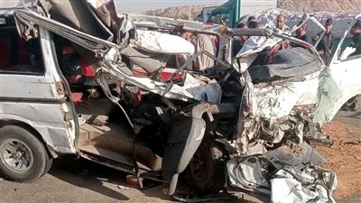 انفجار بالإطار الأمامي وارتفاع عدد المصابين لـ 11.. تفاصيل حادث الطريق الأوسطي