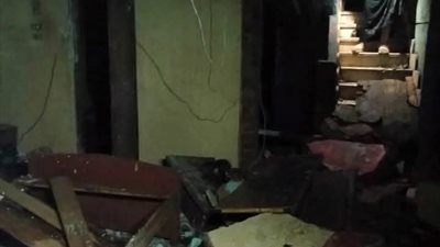 آثار حريق عقار من 4 طوابق في شبرا الخيمة| صور