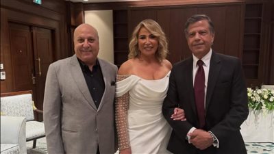 إيناس الدغيدي تحتفل بعقد قرانها على رجل الأعمال أحمد عبد المنعم بحضور الأهل والأصدقاء