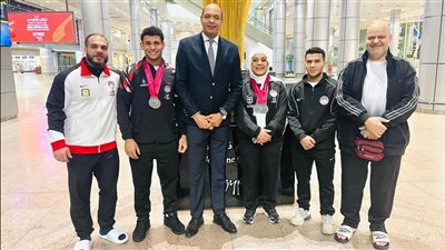 الشباب والرياضة تستقبل بعثة منتخب رفع الأثقال بعد تحقيق 6 ميداليات في بطولة العالم بالنرويج