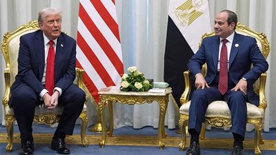 ترامب خلال لقائه الرئيس السيسي: المرحلة الثانية من اتفاق غزة بدأت بالفعل