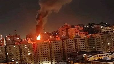 السيطرة على حريق بسطح عقار طوسون بالإسكندرية 