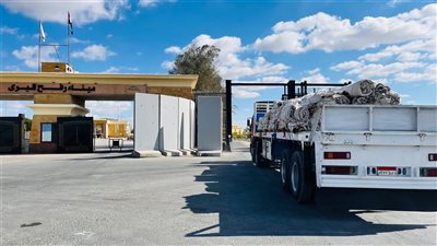 الهلال الأحمر المصري يدفع بـ 9700 طن مساعدات إنسانية وبترولية إلى قطاع غزة