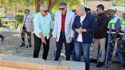 محافظ الجيزة: إنشاء ملعب خماسي وتطوير حمام السباحة ورفع كفاءة المنشآت بالواحات البحرية| صور