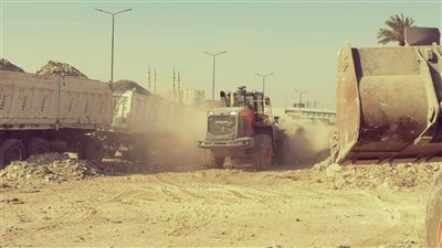 إزالة 3000 طن مخلفات في شبرا الخيمة 