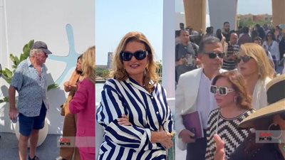  منى الشاذلي وحسين فهمي ولبلبة وإيناس الدغيدي.. أبرز الحاضرين في معرض 50 سنة يسرا بمهرجان الجونة السينمائي