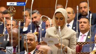 شوقي علام وسحر نصر يؤديان اليمين الدستورية بالجلسة الافتتاحية لمجلس الشيوخ