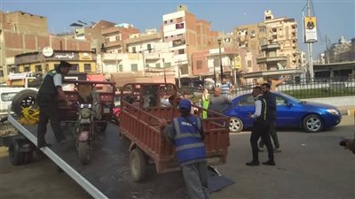 ضبط تروسيكلات مخالفة لتحميلها ركابًا وتعريض حياتهم للخطر بالمنوفية