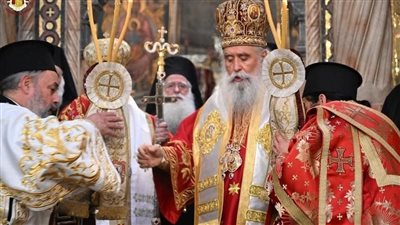 محافظ جنوب سيناء يهنئ المطران بابادوبولوس على تنصيبه رئيسًا لأساقفة سيناء للروم الأرثوذكس