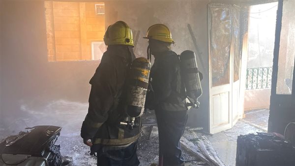 حريق فيلا بجوار مكتب