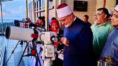 المفتي يشارك في مراسم رؤية هلال جمادى الأولى بماليزيا.. ويلقي محاضرة حول علم الفلك