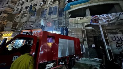 الراحمون يرحمهم الله.. الحماية المدنية تنقذ قطتين صغيرتين عالقتين على يافطة برج سكني بالمحلة