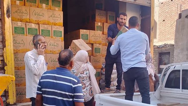 ضبط 6 طن سلع تموينية