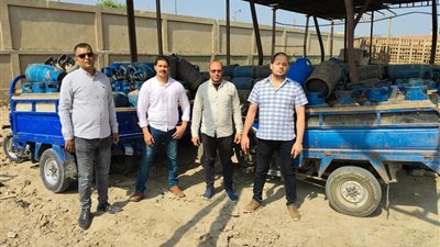 تموين الفيوم تضبط تروسيكلات محمّلة بأسطوانات غاز تباع بأعلى من السعر الرسمي