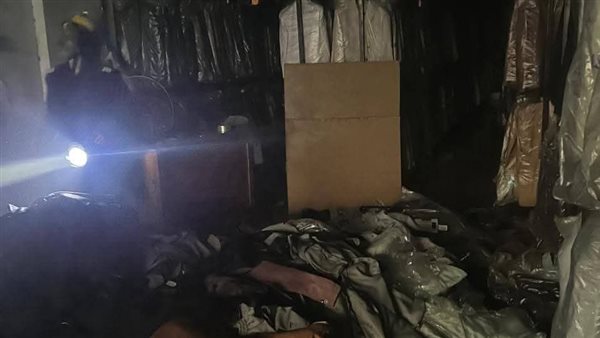 حريق محل ملابس