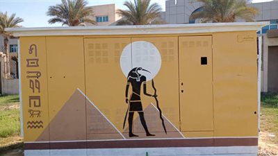 محافظ الجيزة: تجميل الأكشاك الكهربائية برسومات فرعونية على الطرق المؤدية للمتحف المصري الكبير