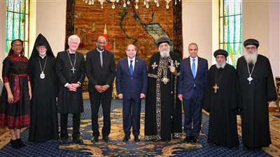 وفد مجلس الكنائس العالمي خلال لقائهم بالسيسي: حكمة الرئيس في إدارة الأزمات تمثل نموذجًا يُحتذى به لقادة العالم