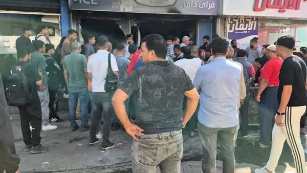 جانب من الحريق