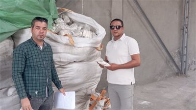 تموين الإسكندرية تضبط 20 طن ملح مجهول المصدر 