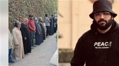 بدء عزاء المصور الصحفي كيرلس صلاح