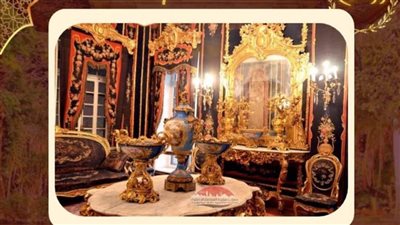 غرفة الأوبيسون.. لمسة فرنسية تزين الطابق العلوي بسرايا العرش في قصر الأمير محمد علي بالمنيل 