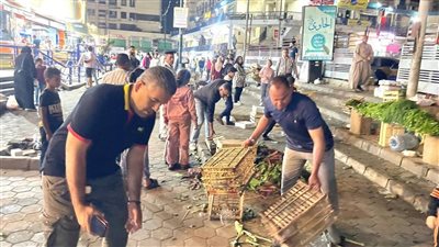 حملة إشغالات مكبرة بمدينة العبور لضبط المخالفات والحفاظ على المظهر الحضاري