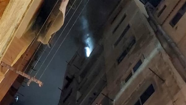 حريق بشقة سكنية 