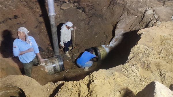 جانب من إصلاح كسر