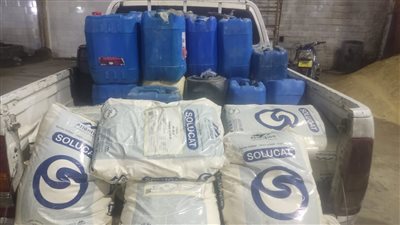 ضبط 675 لتر بنزين في حملة تموينية بالفيوم