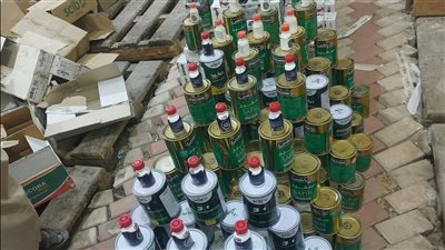 تموين أسيوط: ضبط 4470 عبوة بويات منتهية الصلاحية