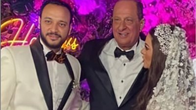 أول فيديو من حفل زفاف هنادي مهنا وأحمد خالد صالح