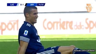 إصابة قوية لـ”رونالدو” في مباراة لاتسيو بالدوري الإيطالي