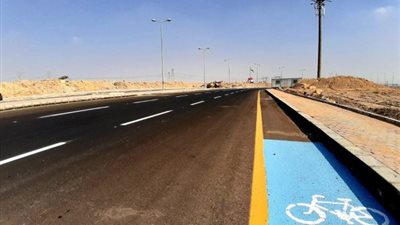 جهاز الشروق ينتهي من تخطيط الحارات المرورية ومسار جديد للدراجات بمحور أحمد عرابي
