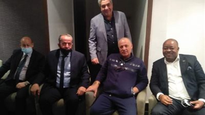 هاني أبو ريدة يحضر مباراة ليبيا وغينيا الاستوائية