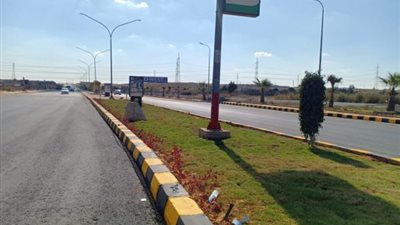 انتهاء تطوير مدخل الـ”نايل سات” اتجاه طريق الواحات بمدينة حدائق أكتوبر