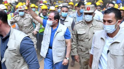 السيسي يتفقد مدينة مصر الدولية للألعاب الأولمبية بالعاصمة الإدارية الجديدة (فيديو)