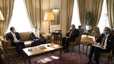 وزير الخارجية يبحث مع رئيس البرلمان العربي التحديات الإقليمية والدولية